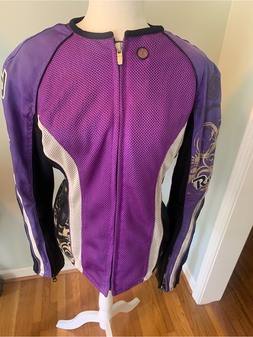 Joe Rocket Purple and White Women’s Mesh motorcycle Jacket, size M